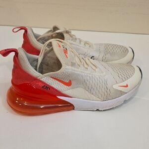 Nike Kids Air Max 270 Sneakers - Cream and Orange